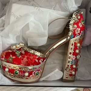 Azalea Wang Embellished Platforms